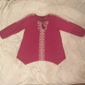 “Wildflower Magenta” from Style & Co.  Size Medium